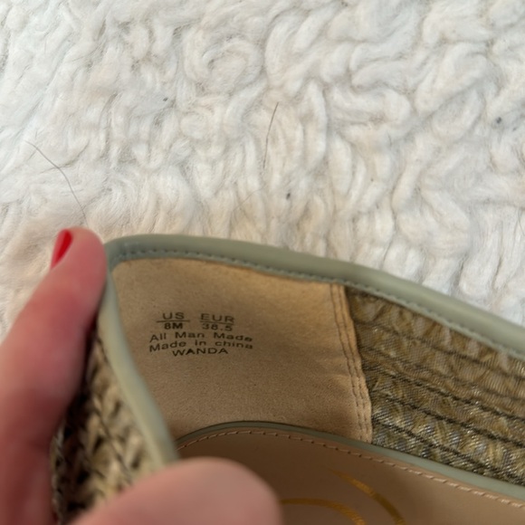 NWOT Sam Edelman Sz 8 Seagreen flats - Picture 6 of 6